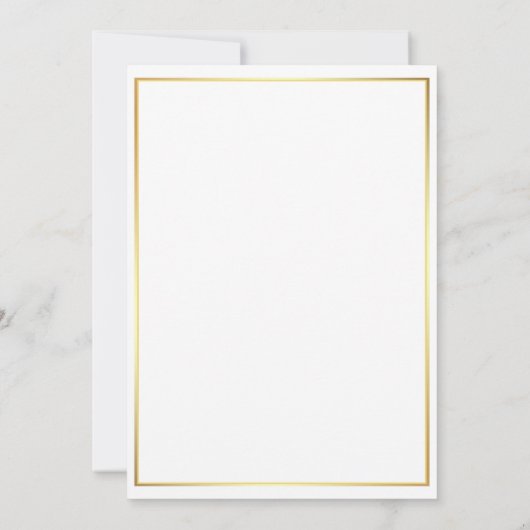 Eenvoudig Classic en Elegant Cordial Kaart (Achterkant)