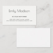 Eenvoudig Classic en Elegant Visitekaartje (Voorkant / Achterkant)