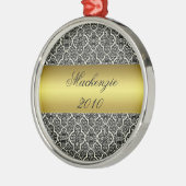 Eenvoudig Classic Holiday Damask Ornament (Links)