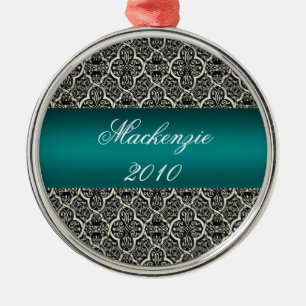 Eenvoudig Classic Holiday Damask Ornament