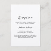 Eenvoudig Classic Kraft Weddenschap Informatiekaartje (Voorkant)