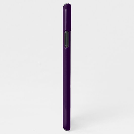 Eenvoudig Classic Midnight Paarse Script Monogram iPhone Hoesje (Rechterkant)