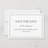 Eenvoudig Classic sparen de kaart van de Aankondig (Voorkant)