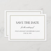 Eenvoudig Classic sparen de kaart van de Aankondig (Voorkant / Achterkant)