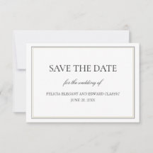 Eenvoudig Classic sparen de kaart van de Aankondig