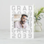 Eenvoudig Classic Sport Afstudeerder Foto Senior A Aankondiging (Staand voorkant)