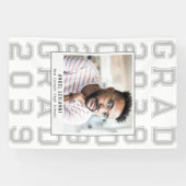 Eenvoudig Classic Sport Afstudeerder Foto Senior A Spandoek (Horizontaal)