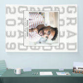 Eenvoudig Classic Sport Afstudeerder Foto Senior A Spandoek (Beurs)