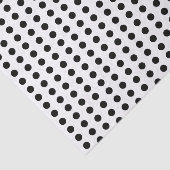 Eenvoudig Classic Zwart Polka Dots tissuepapier (Detail)