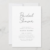 Eenvoudig Classic Zwart-wit Budget Vrijgezellenfee Kaart (Voorkant)