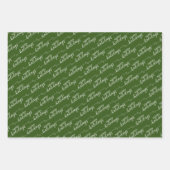 Eenvoudig Classy Prettige feestdagen Greeting Wish Inpakpapier Vel (Voorkant 3)