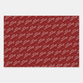 Eenvoudig Classy Prettige feestdagen Greeting Wish Inpakpapier Vel (Voorkant 2)