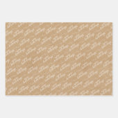 Eenvoudig Classy Prettige feestdagen Greeting Wish Inpakpapier Vel (Voorkant)