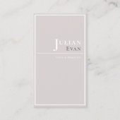 Eenvoudig Classy Professional Beige-Visitekaartje Visitekaartje (Voorkant)