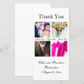 Eenvoudig collage Hartelijk dank voor uw fotokaart Bedankkaart (Voorkant / Achterkant)