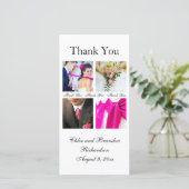 Eenvoudig collage Hartelijk dank voor uw fotokaart Bedankkaart (Staand voorkant)