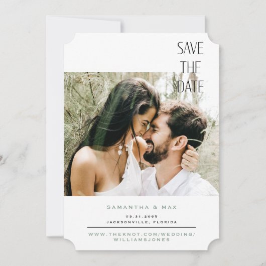 Eenvoudig combinatietoestel voor foto's opslaan Da Save The Date (Voorkant)