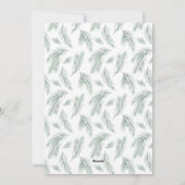 Eenvoudig, compact en helder fotoportret feestdagenkaart (Achterkant)