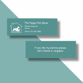 Eenvoudig compact per sitter mini visitekaartje