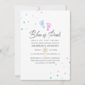 Eenvoudig Confetti Genderkwesties onthullen partij Kaart (Voorkant)