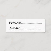 eenvoudig contactkaartje (Achterkant)