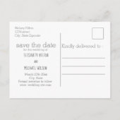 Eenvoudig, contemhedendaags gescheurd karton aankondigingskaart (Achterkant)