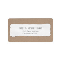 Eenvoudig, contemhedendaags gescheurd karton