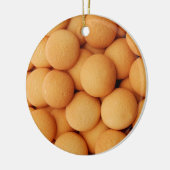 Eenvoudig cookiepatroon keramisch ornament (Links)