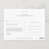 Eenvoudig Cool Editable Color Afstuderen Hartelijk Briefkaart (Achterkant)