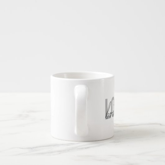 Eenvoudig, cool, modern, stedelijk design van Love Espresso Kop (Achterkant)