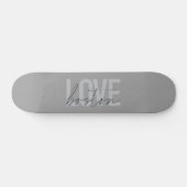Eenvoudig, cool, modern, stedelijk design van Love Persoonlijk Skateboard (Horizontaal)