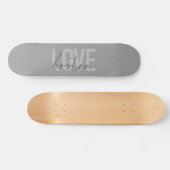 Eenvoudig, cool, modern, stedelijk design van Love Persoonlijk Skateboard (Horizontaal)