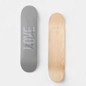 Eenvoudig, cool, modern, stedelijk design van Love Persoonlijk Skateboard (Voorkant)