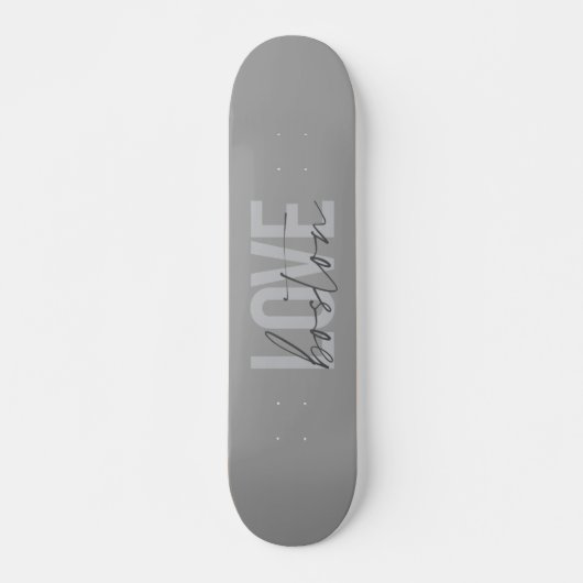 Eenvoudig, cool, modern, stedelijk design van Love Persoonlijk Skateboard (Voorkant)