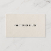 Eenvoudig Cool Paper Textant Visitekaartje (Voorkant)