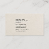 Eenvoudig Cool Paper Textant Visitekaartje (Achterkant)