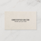 Eenvoudig Cool Paper Textant Visitekaartje (Voorkant)