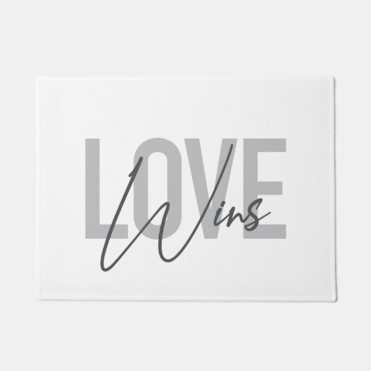 Eenvoudig, cool, stedelijk, trendy, modern Love Wi Deurmat (Voorkant)
