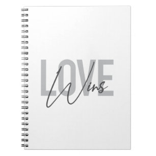Eenvoudig, cool, stedelijk, trendy, modern Love Wi Notitieboek