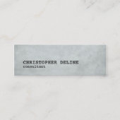 Eenvoudig Cool Texture Grey Consultant Mini Visitekaartje (Voorkant)