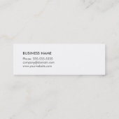 Eenvoudig Cool Texture Grey Consultant Mini Visitekaartje (Achterkant)