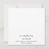 Eenvoudig Couple Photo Modern Square Save the Date (Achterkant)