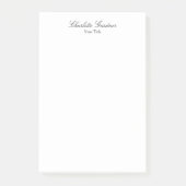 Eenvoudig creatief, uniek, modern wit post-it® notes (Voorkant)