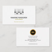 Eenvoudig Creative Sound Equalizer Panel Visitekaartje (Voorkant / Achterkant)