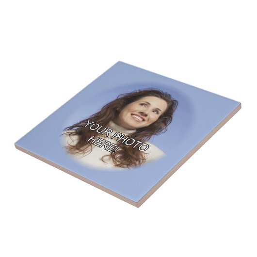 Eenvoudig Creëer a Tegel/Trivet ~ Voeg uw foto toe Tegeltje (Zijkant)