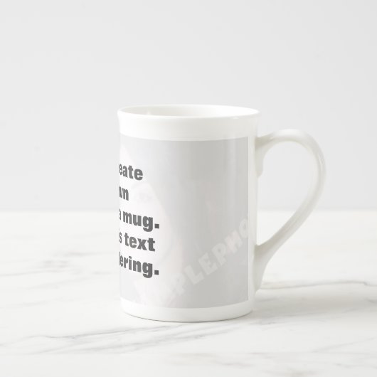 Eenvoudig creëer je eigen foto Bone China mok (Rechts)