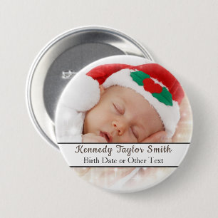 Eenvoudig Creëer je eigen foto toevoegen Logo Foto Ronde Button 7,6 Cm