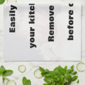 Eenvoudig creëer je foto horizontale keukenhanddoe theedoek (Gevouwen)