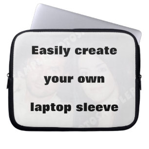 Eenvoudig creëer op je laptophoes Verwijder grote  Laptop Sleeve