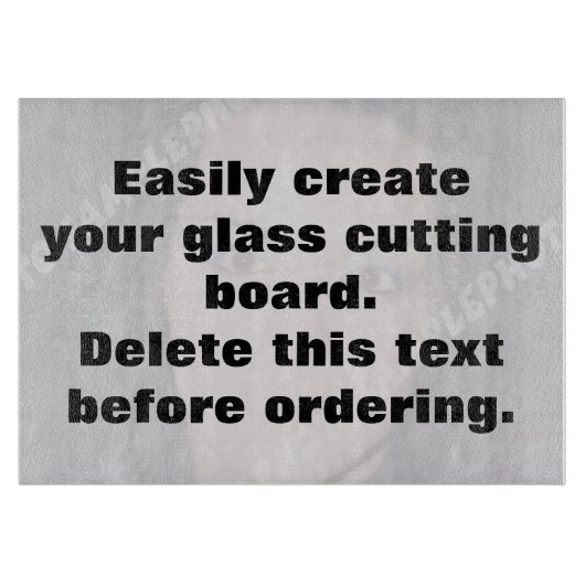 Eenvoudig creëer uw eigen aangepast glazen snijbor snijplank (Voorkant)